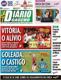 Capa do jornal Diário Gaúcho 12/06/2023