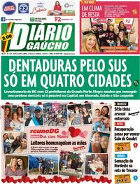 Capa do jornal Diário Gaúcho 13/05/2023