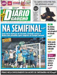 Capa do jornal Diário Gaúcho 13/07/2023