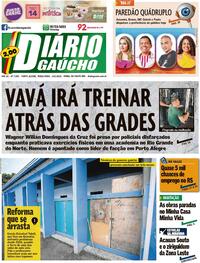 Capa do jornal Diário Gaúcho 14/02/2023