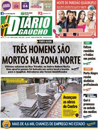 Capa do jornal Diário Gaúcho 14/03/2023