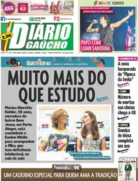 Capa do jornal Diário Gaúcho 16/09/2023