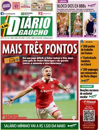 Capa do jornal Diário Gaúcho 17/02/2023