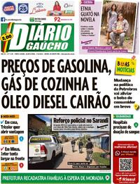 Capa do jornal Diário Gaúcho 17/05/2023