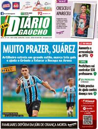 Capa do jornal Diário Gaúcho 18/01/2023