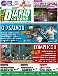 Capa do jornal Diário Gaúcho 18/05/2023