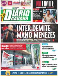 Capa do jornal Diário Gaúcho 18/07/2023