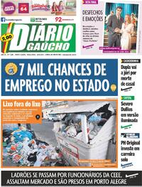 Capa do jornal Diário Gaúcho 19/09/2023