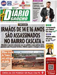 Capa do jornal Diário Gaúcho 21/04/2023