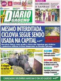 Capa do jornal Diário Gaúcho 21/09/2023