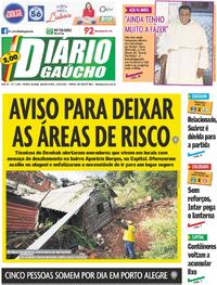 Capa do jornal Diário Gaúcho 22/06/2023