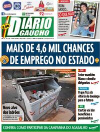 Capa do jornal Diário Gaúcho 23/05/2023
