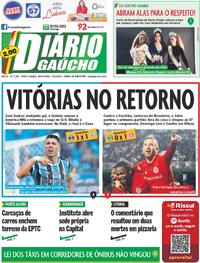 Capa do jornal Diário Gaúcho 23/06/2023