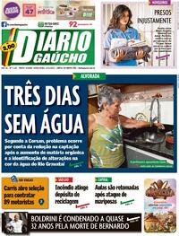 Capa do jornal Diário Gaúcho 24/03/2023