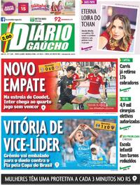 Capa do jornal Diário Gaúcho 24/07/2023