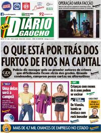 Capa do jornal Diário Gaúcho 25/04/2023