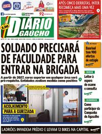 Capa do jornal Diário Gaúcho 25/05/2023