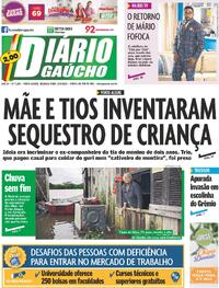 Capa do jornal Diário Gaúcho 25/09/2023