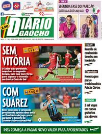 Capa do jornal Diário Gaúcho 26/01/2023