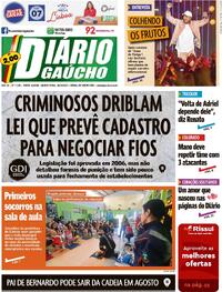 Capa do jornal Diário Gaúcho 26/04/2023