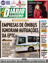 Capa do jornal Diário Gaúcho 27/05/2023