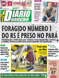 Capa do jornal Diário Gaúcho 28/07/2023