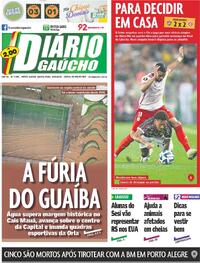 Capa do jornal Diário Gaúcho 28/09/2023