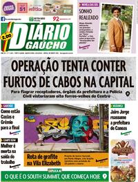 Capa do jornal Diário Gaúcho 29/03/2023