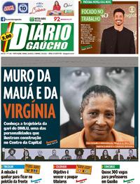 Capa do jornal Diário Gaúcho 29/04/2023