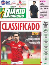 Capa do jornal Diário Gaúcho 29/06/2023
