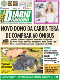 Capa do jornal Diário Gaúcho 29/09/2023