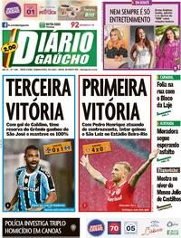 Capa do jornal Diário Gaúcho 30/01/2023