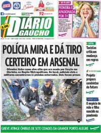 Capa do jornal Diário Gaúcho 30/06/2023