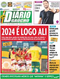 Capa do jornal Diário Gaúcho 30/11/2023