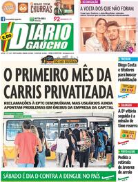Capa do jornal Diário Gaúcho 02/03/2024