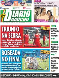 Capa do jornal Diário Gaúcho 02/09/2024
