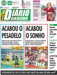 Capa do jornal Diário Gaúcho 02/12/2024