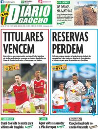Capa do jornal Diário Gaúcho 03/06/2024