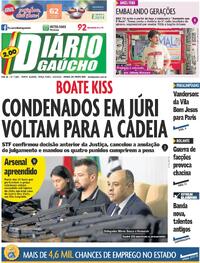 Capa do jornal Diário Gaúcho 03/09/2024