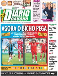 Capa do jornal Diário Gaúcho 04/03/2024