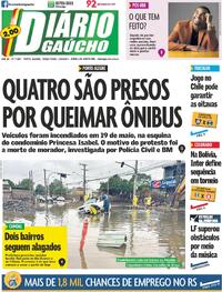 Capa do jornal Diário Gaúcho 04/06/2024