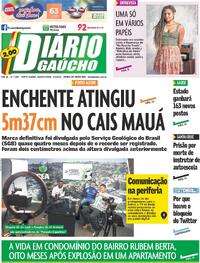 Capa do jornal Diário Gaúcho 04/09/2024