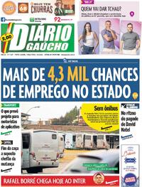 Capa do jornal Diário Gaúcho 05/03/2024