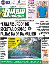 Capa do jornal Diário Gaúcho 05/04/2024