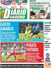 Capa do jornal Diário Gaúcho 05/07/2024