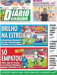 Capa do jornal Diário Gaúcho 05/08/2024