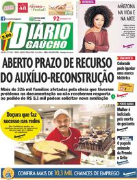 Capa do jornal Diário Gaúcho 05/11/2024