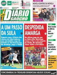 Capa do jornal Diário Gaúcho 05/12/2024