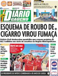 Capa do jornal Diário Gaúcho 06/03/2024