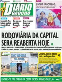 Capa do jornal Diário Gaúcho 07/06/2024